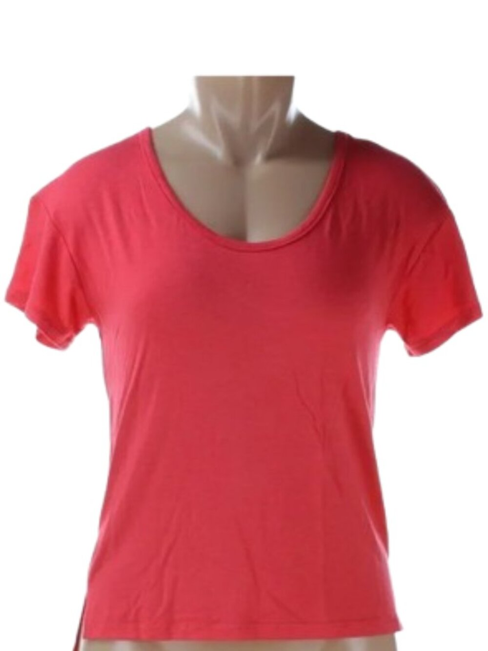 NWT Moral Fiber Coral Red Strappy Cage Back Short Sleeve Top - Small